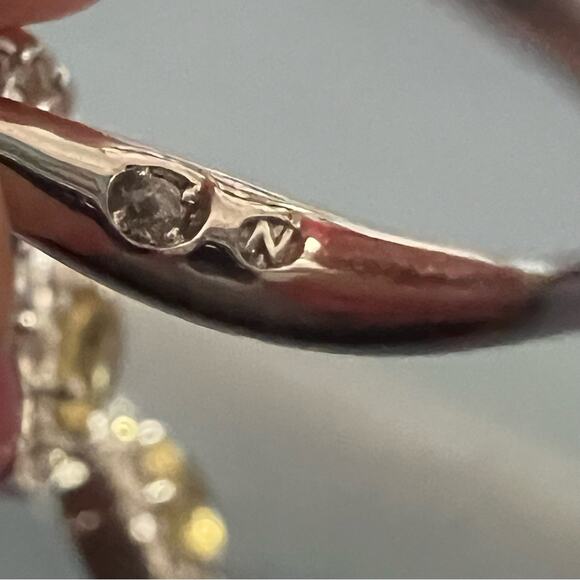 Silver Tone Dangle Earrings - Picture 3 of 9